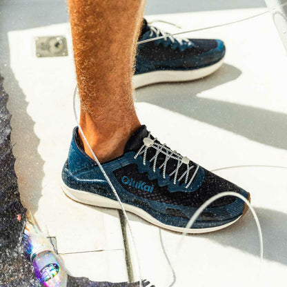 Olukai ‘Ahi Water Boat Shoes - Mood Indigo / Coastal Blue