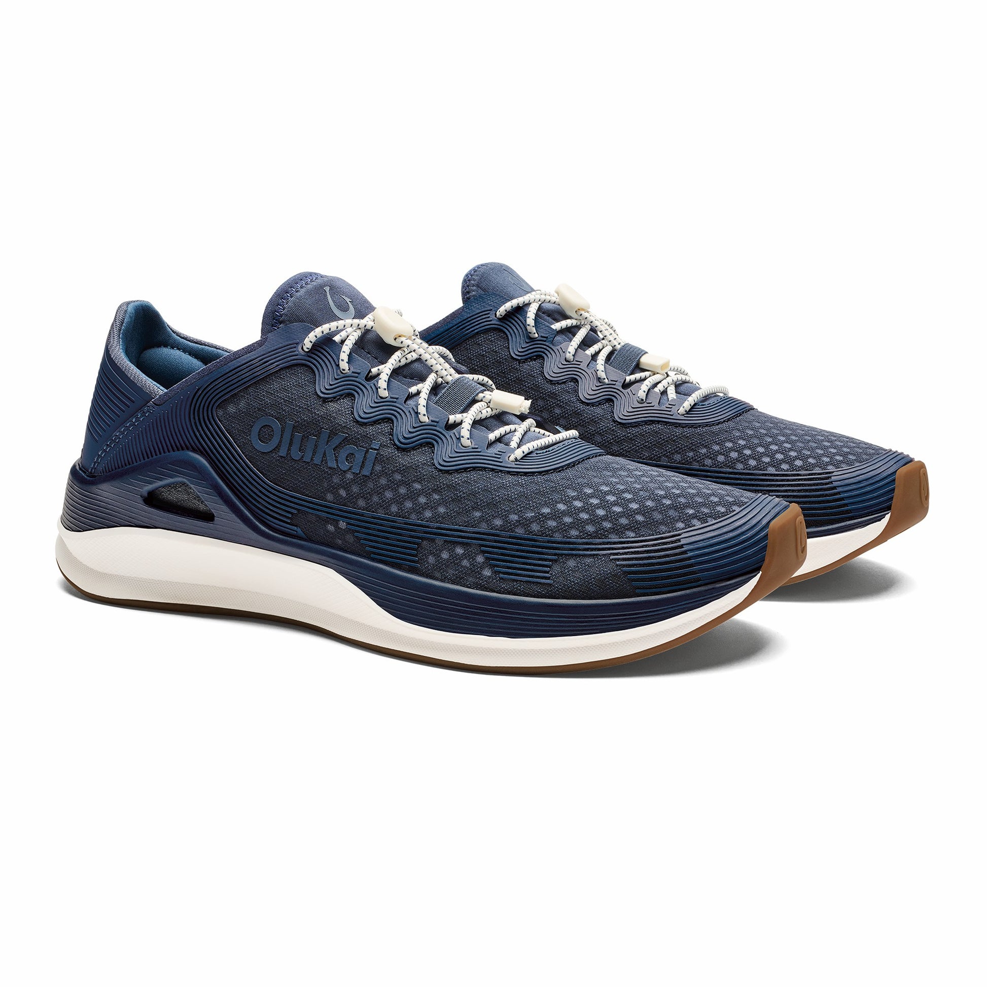 Olukai ‘Ahi Water Boat Shoes - Mood Indigo / Coastal Blue