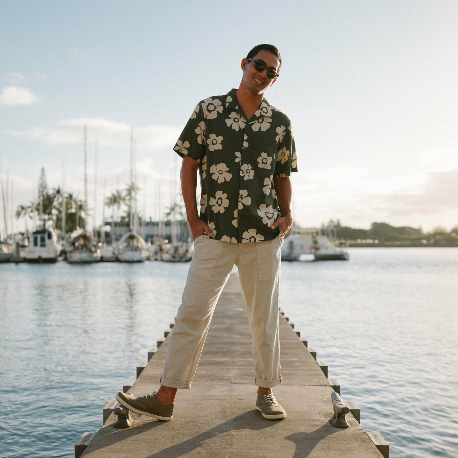 Olukai Nohea Moku Boat Shoes - Tapa