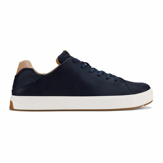 Olukai Lae‘ahi Lī ‘Ili Leather Sneakers - Trench Blue