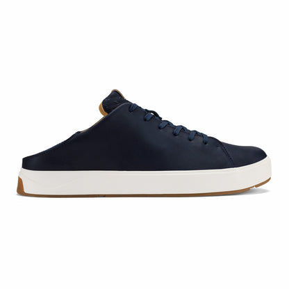 Olukai Lae‘ahi Lī ‘Ili Leather Sneakers - Trench Blue