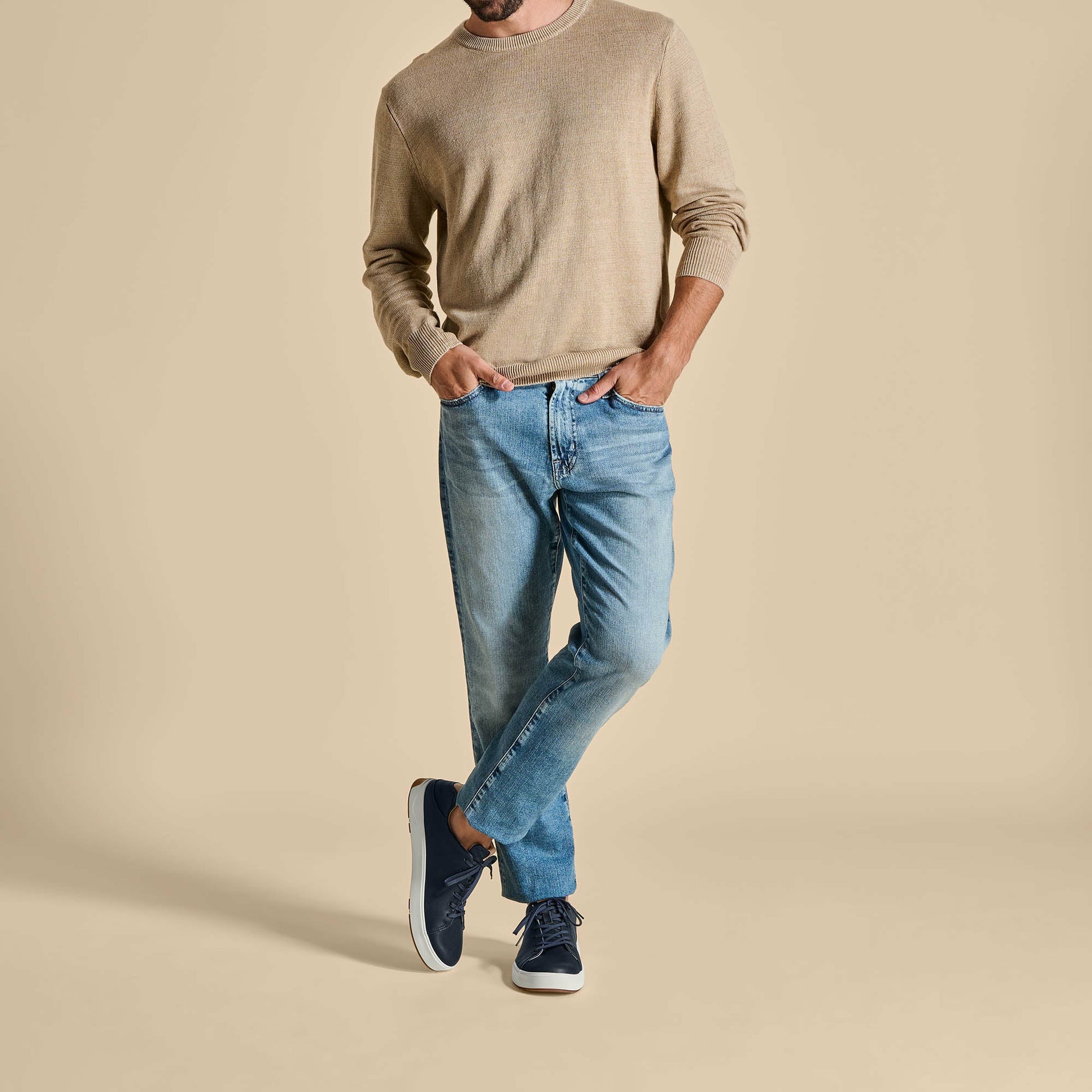 Olukai Lae‘ahi Lī ‘Ili Leather Sneakers - Trench Blue
