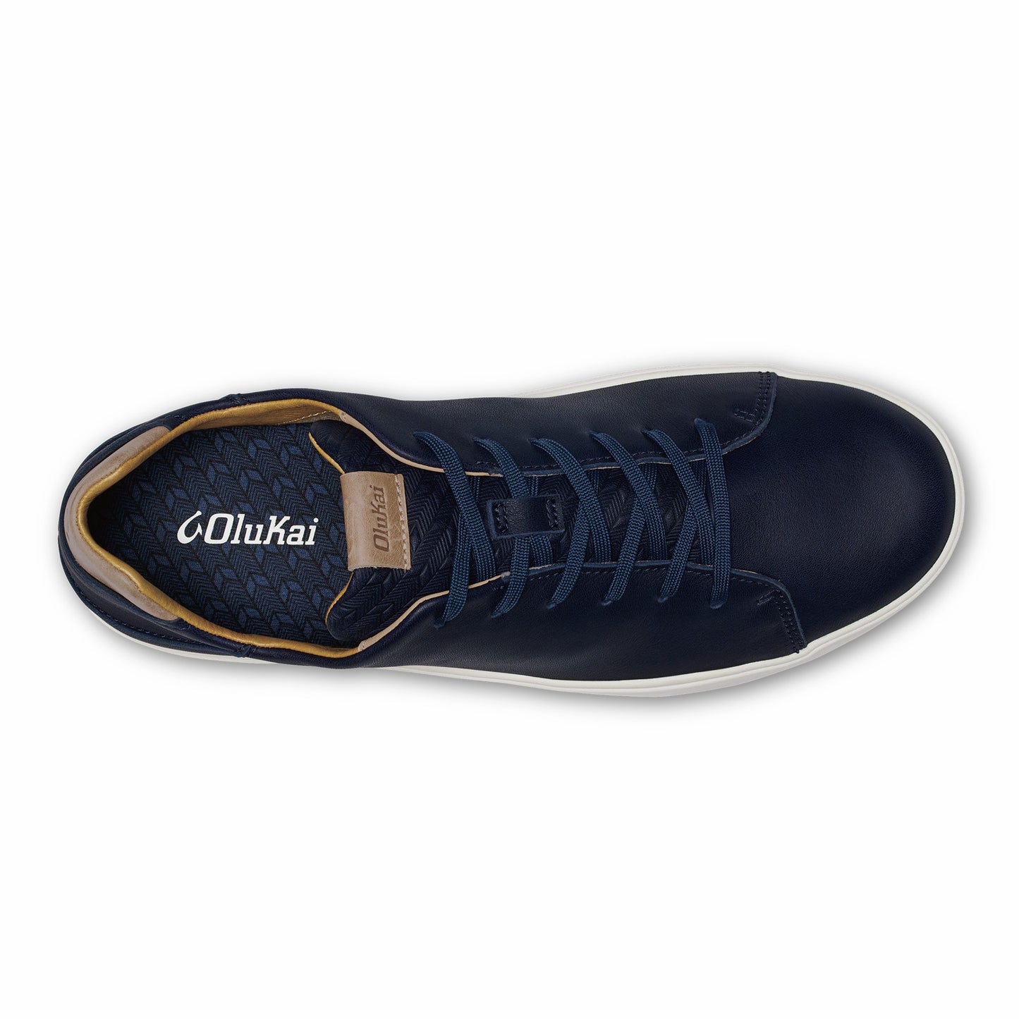 Olukai Lae‘ahi Lī ‘Ili Leather Sneakers - Trench Blue