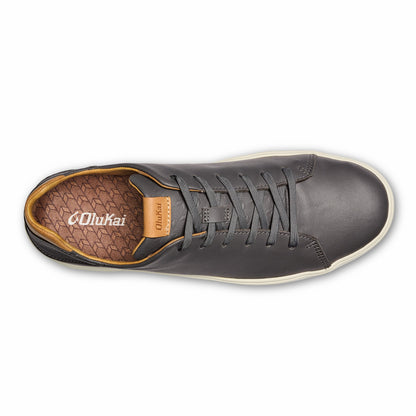 Olukai Lae‘ahi Lī ‘Ili Leather Sneakers - Stone