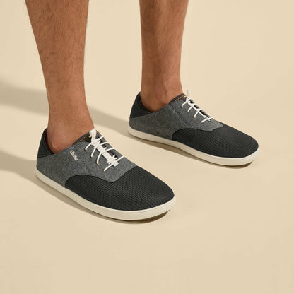 Olukai Nohea Moku Boat Shoes - Dark Shadow