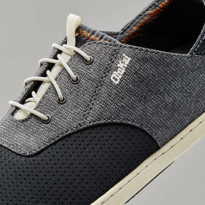 Olukai Nohea Moku Boat Shoes - Dark Shadow