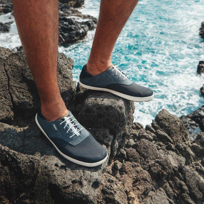 Olukai Nohea Moku Boat Shoes - Dark Shadow