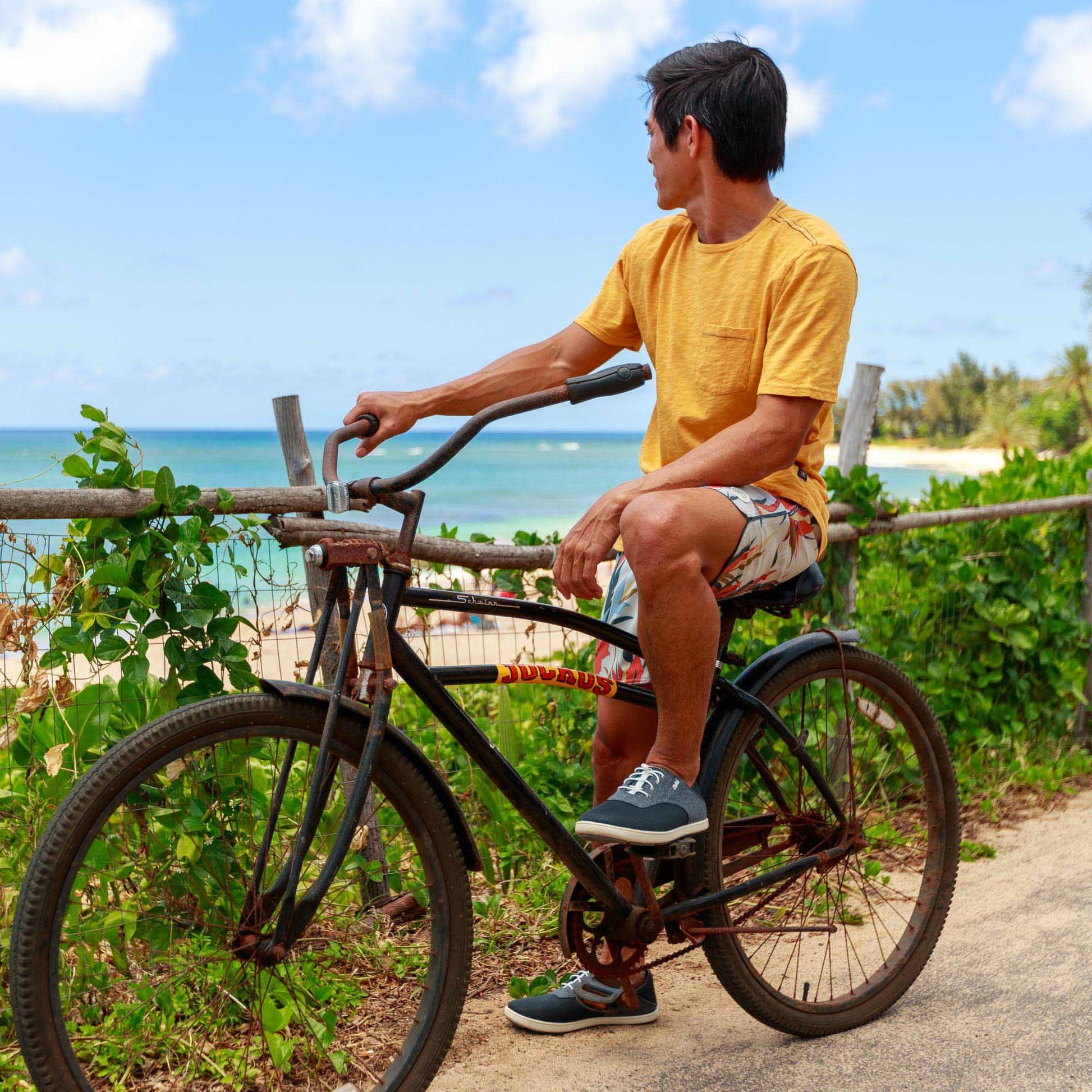 Olukai Nohea Moku Boat Shoes - Dark Shadow