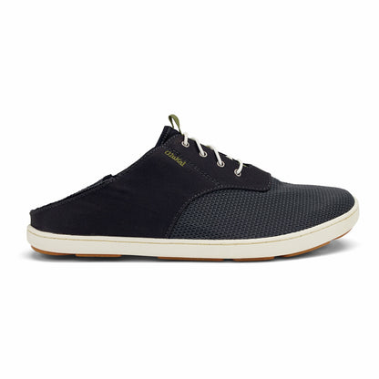 Olukai Nohea Moku Boat Shoes - Black