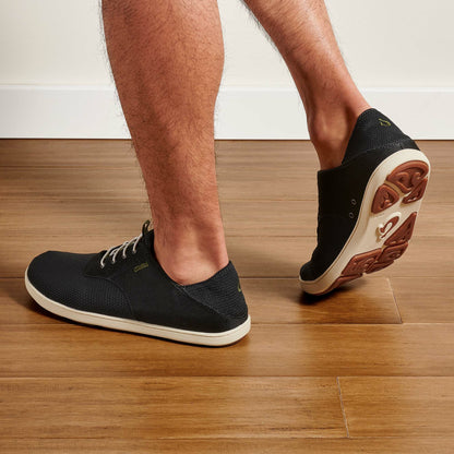 Olukai Nohea Moku Boat Shoes - Black