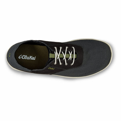 Olukai Nohea Moku Boat Shoes - Black