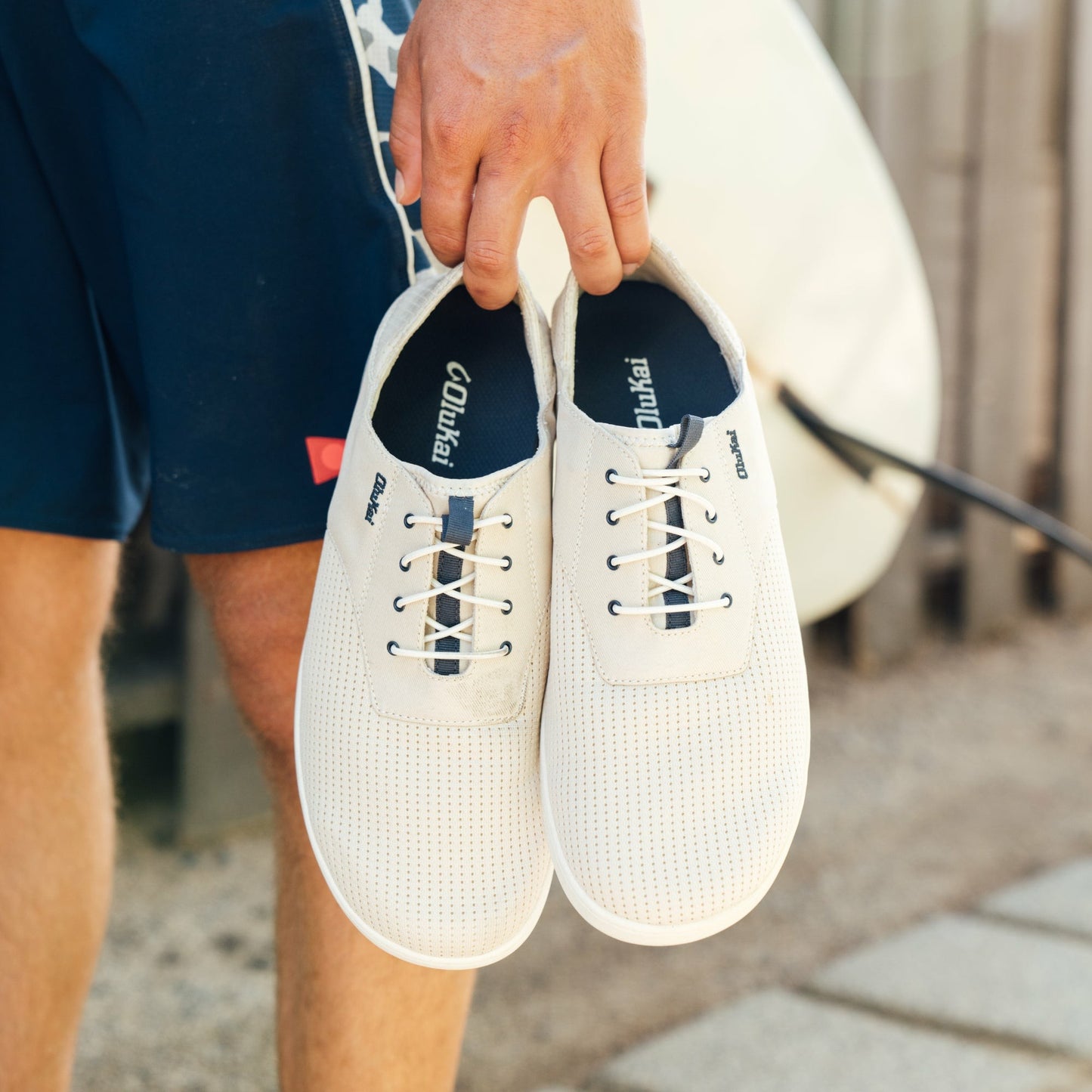 Olukai Nohea Moku Boat Shoes - Tapa