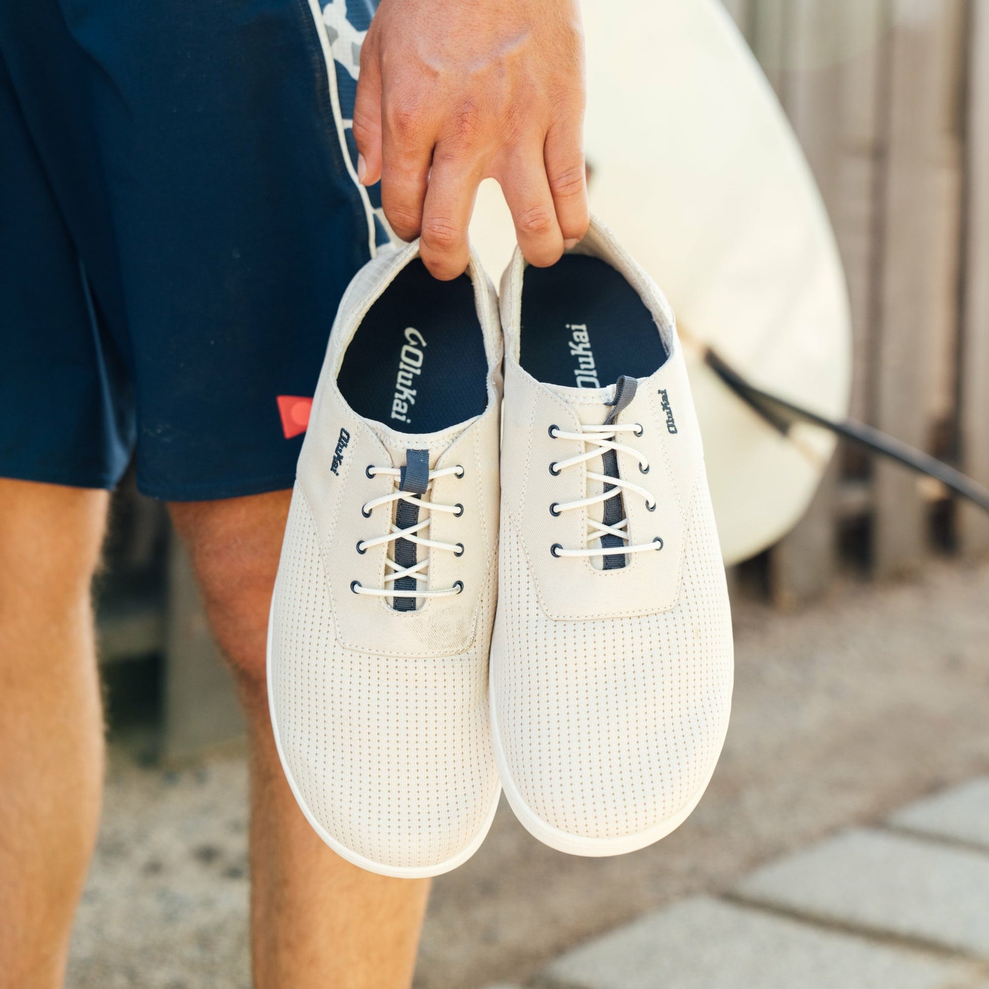 Olukai Nohea Moku Boat Shoes - Tapa