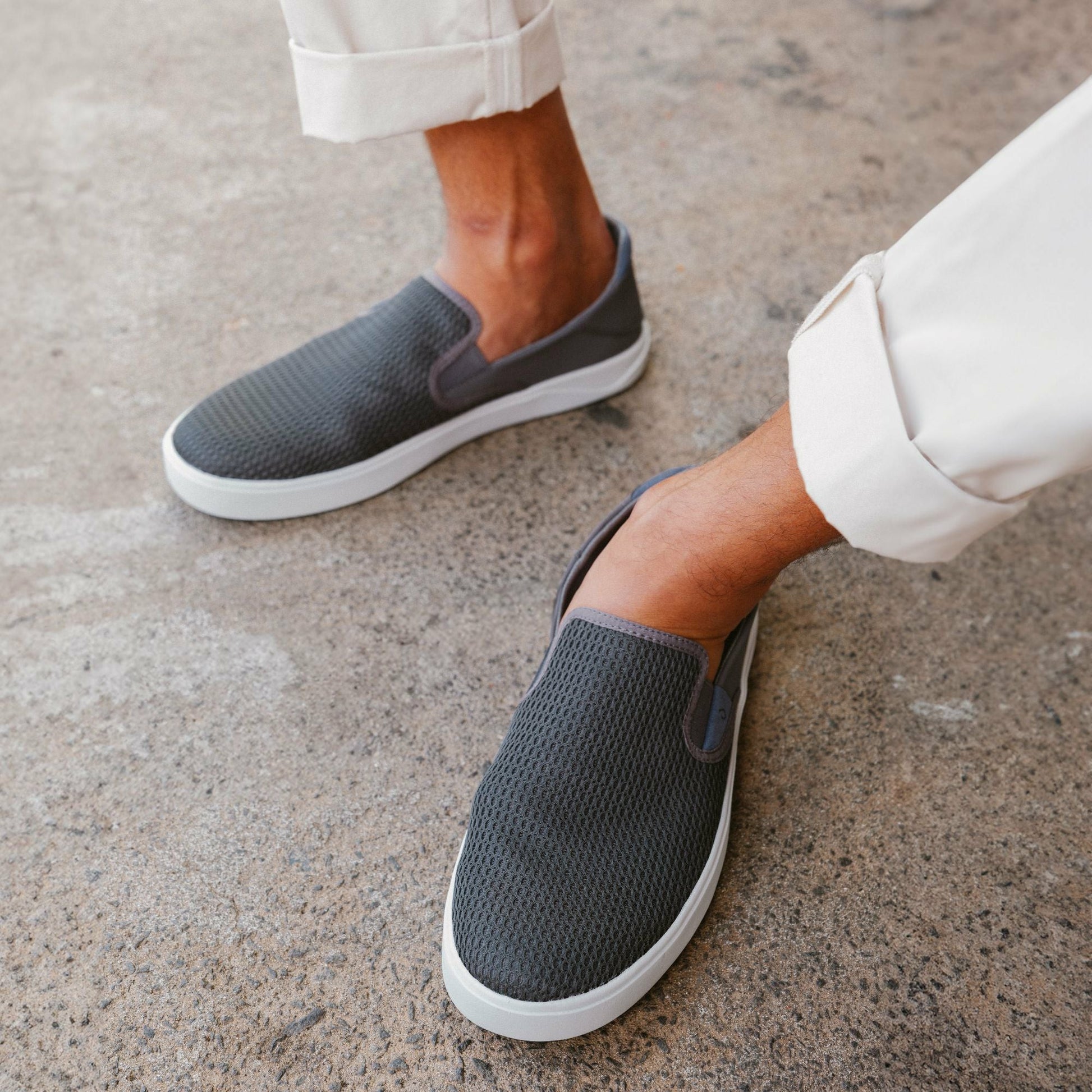 Olukai Lae‘ahi Slip-On Sneakers - Pavement