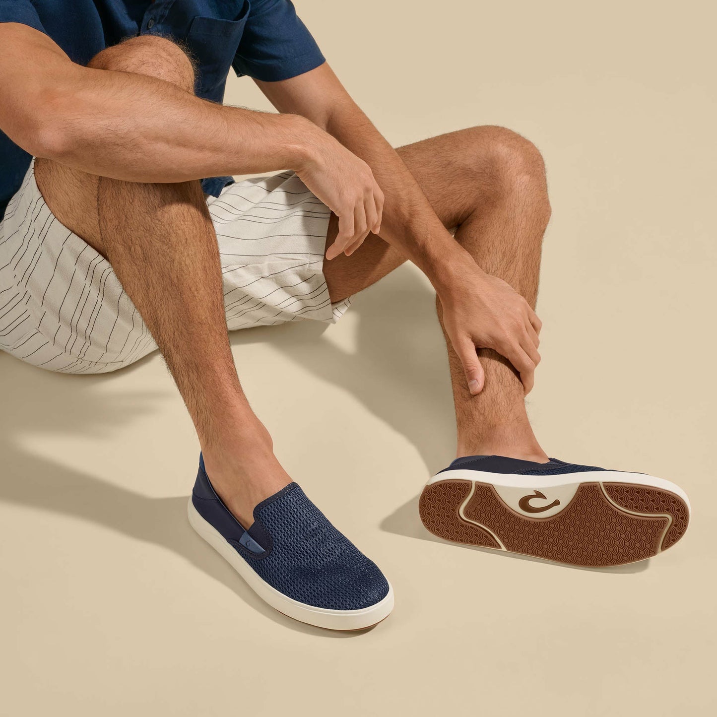 Olukai Lae‘ahi Slip-On Sneakers - Blue Depth