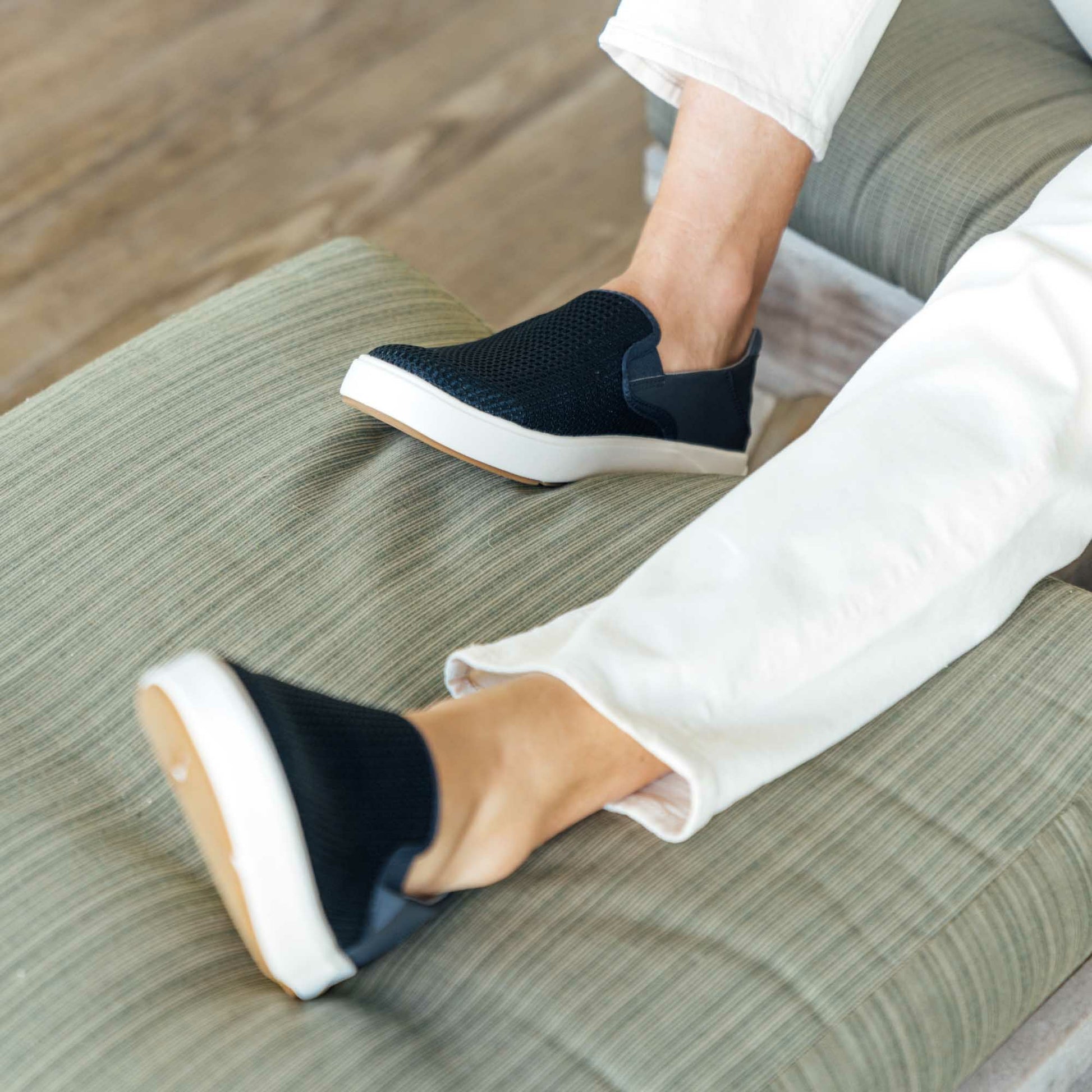 Olukai Lae‘ahi Slip-On Sneakers - Blue Depth