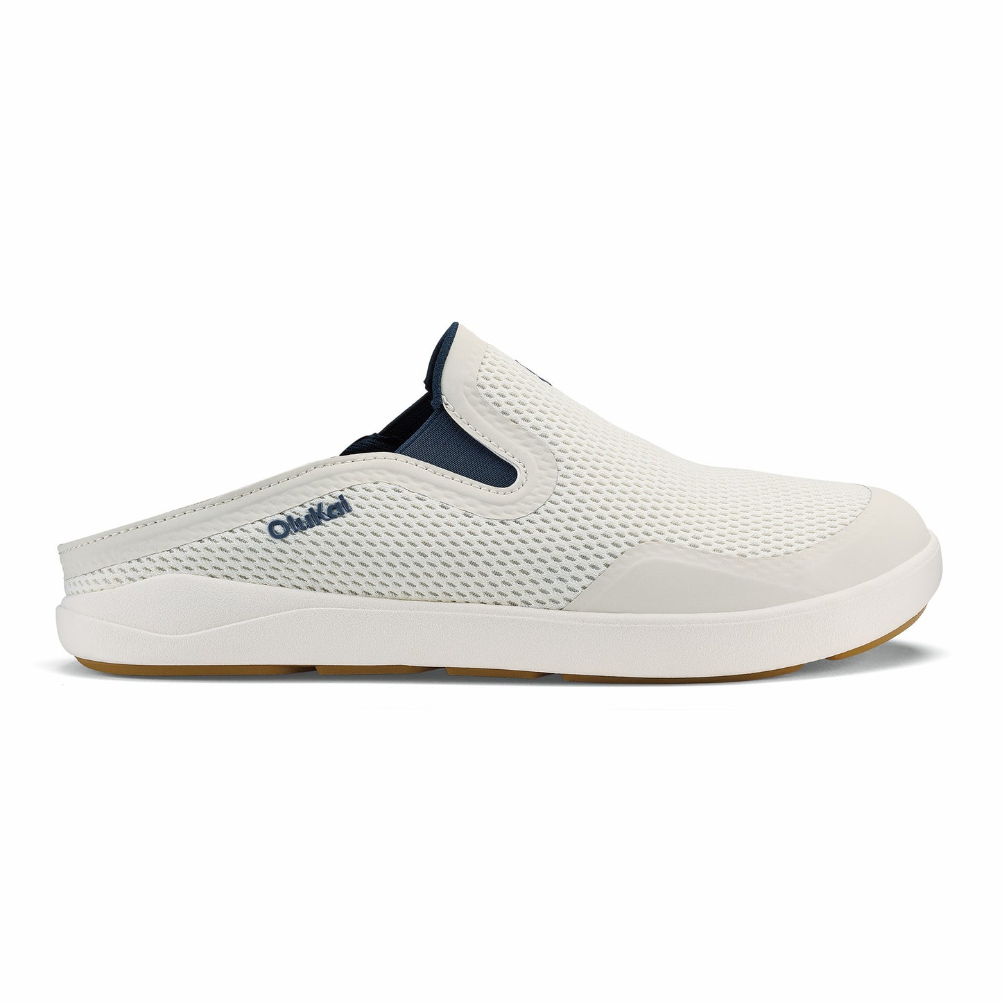 Olukai Moku Slip On - White Sand / Trench Blue