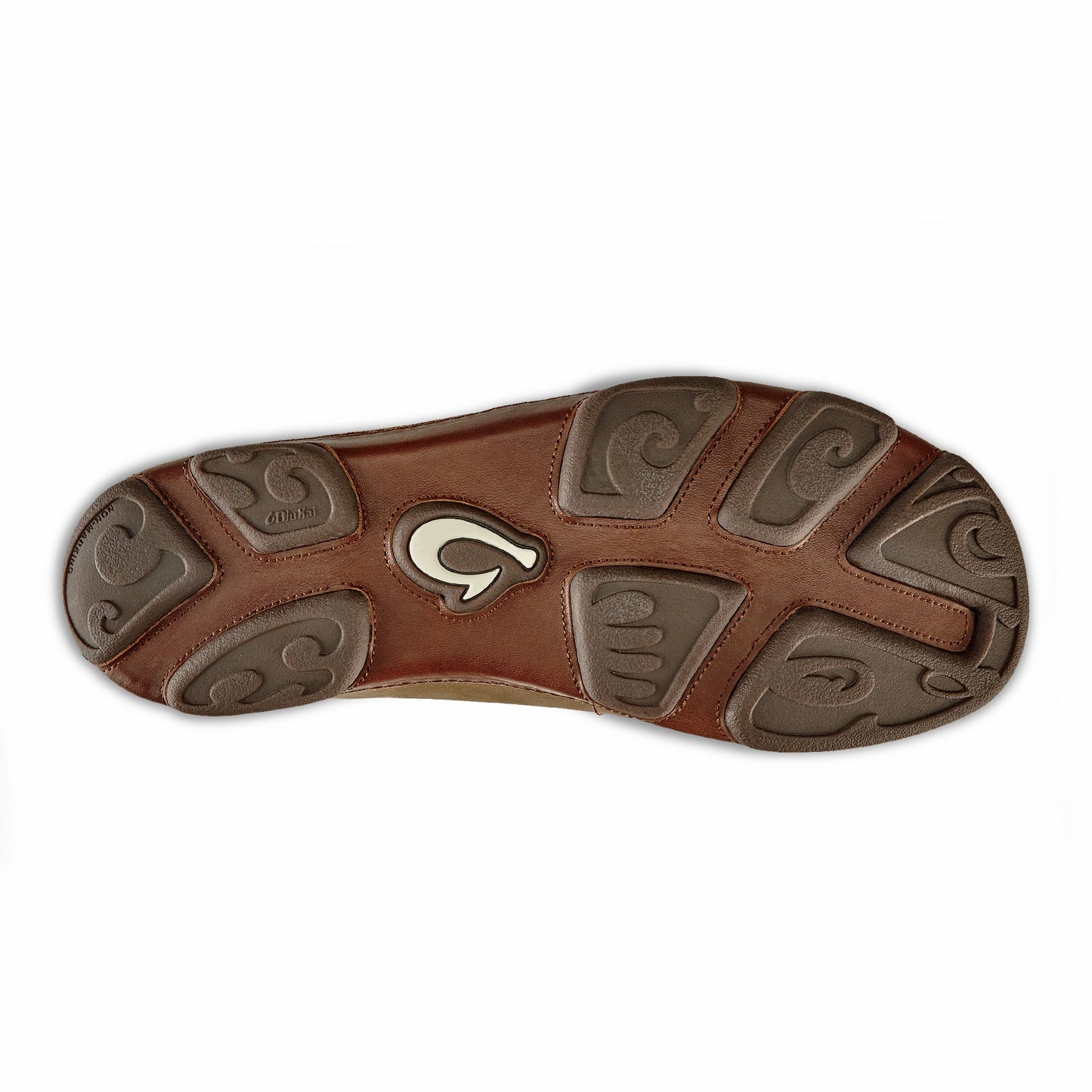 Olukai Moloā Leather Slip On Shoes - Ray / Toffee