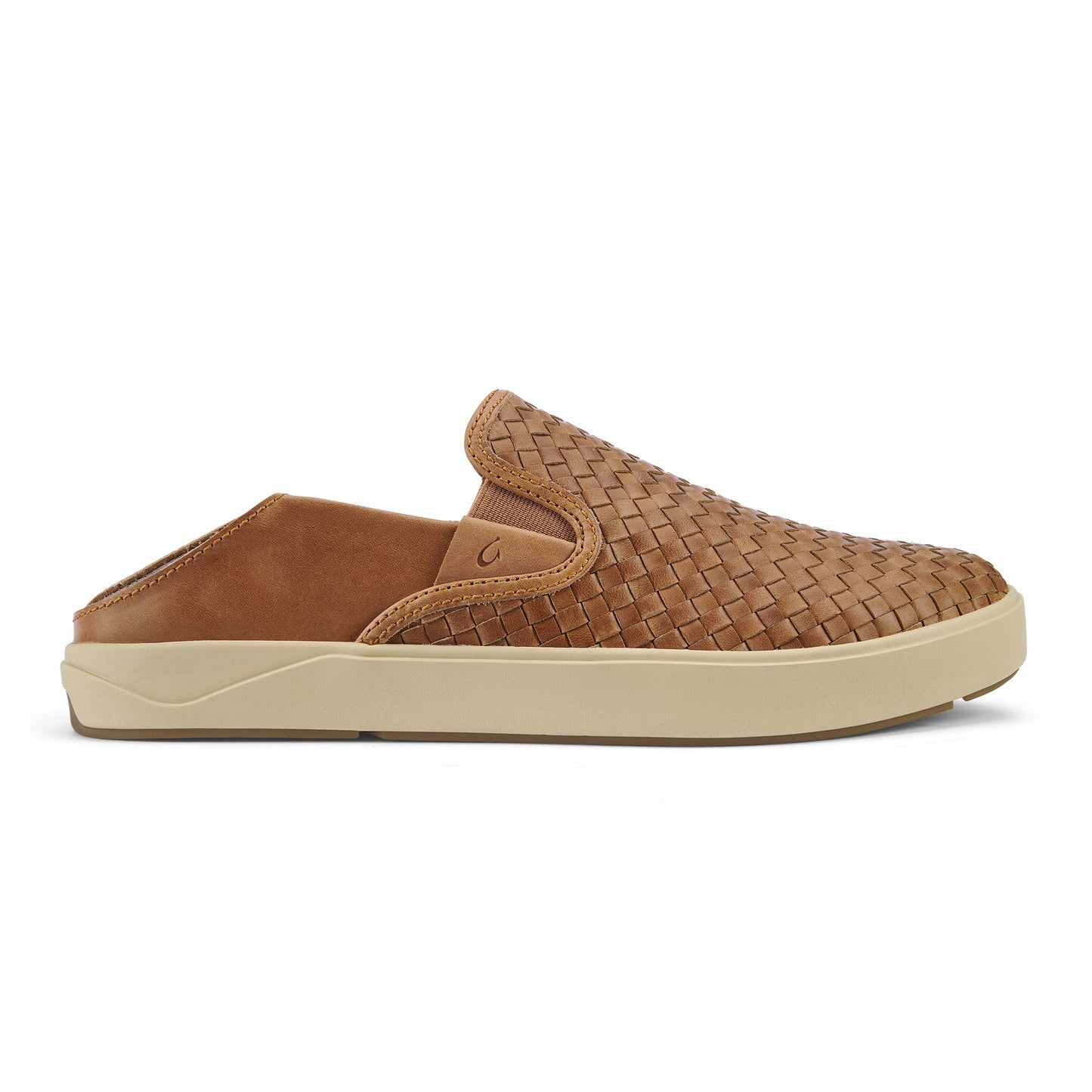 Olukai Lae‘ahi Lauhala Leather Slip-On Sneakers - Fox