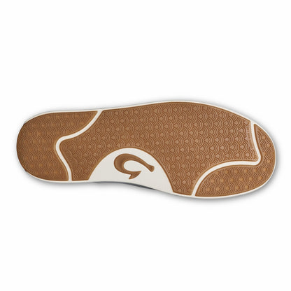 Olukai Lae‘ahi Lauhala Leather Slip-On Sneakers - Ash