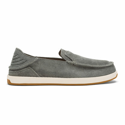 Olukai Kākaha Nia Men‘s Suede Slip-On Shoes - Ash
