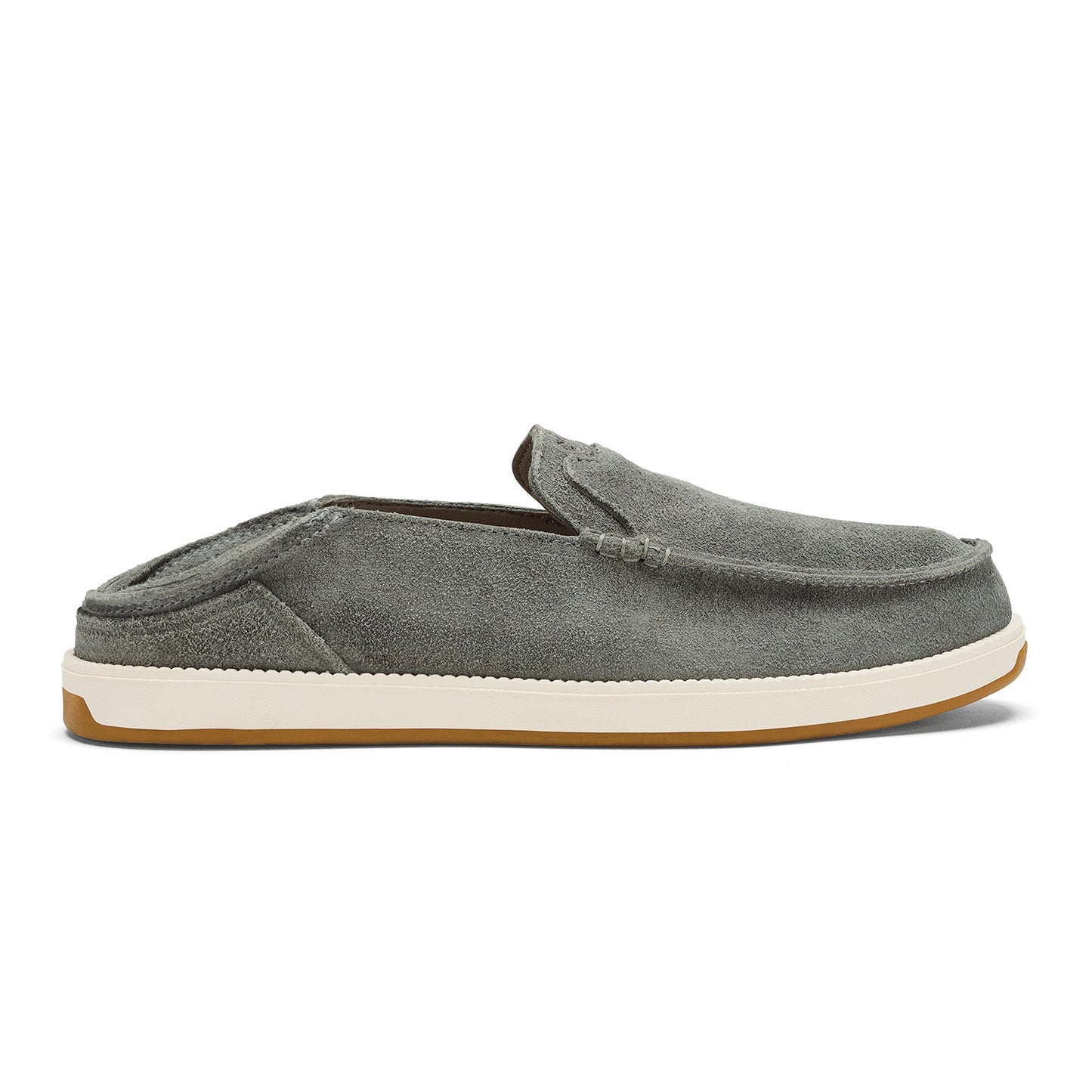 Olukai Kākaha Nia Men‘s Suede Slip-On Shoes - Ash