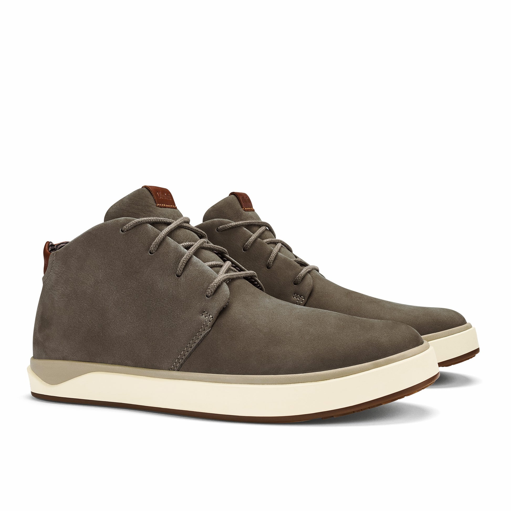 Olukai Papakū 'Ili Waterproof Leather Boots- Mustang
