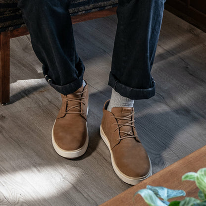 Olukai Papakū 'Ili Waterproof Leather Boots- Tan