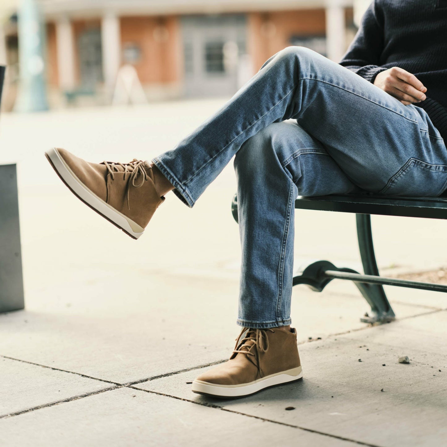 Olukai Papakū 'Ili Waterproof Leather Boots- Tan