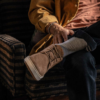 Olukai Papakū 'Ili Waterproof Leather Boots- Tan