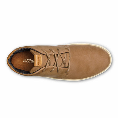 Olukai Papakū 'Ili Waterproof Leather Boots- Tan