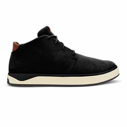 Olukai Papakū 'Ili Waterproof Leather Boots- Black