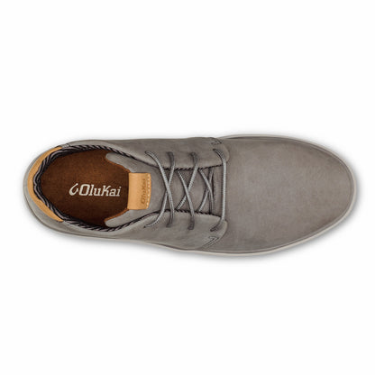 Olukai Papakū 'Ili Waterproof Leather Boots- Graphite