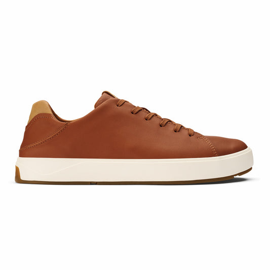 Olukai Lae‘ahi Lī ‘Ili Leather Sneakers - Kukui Brown