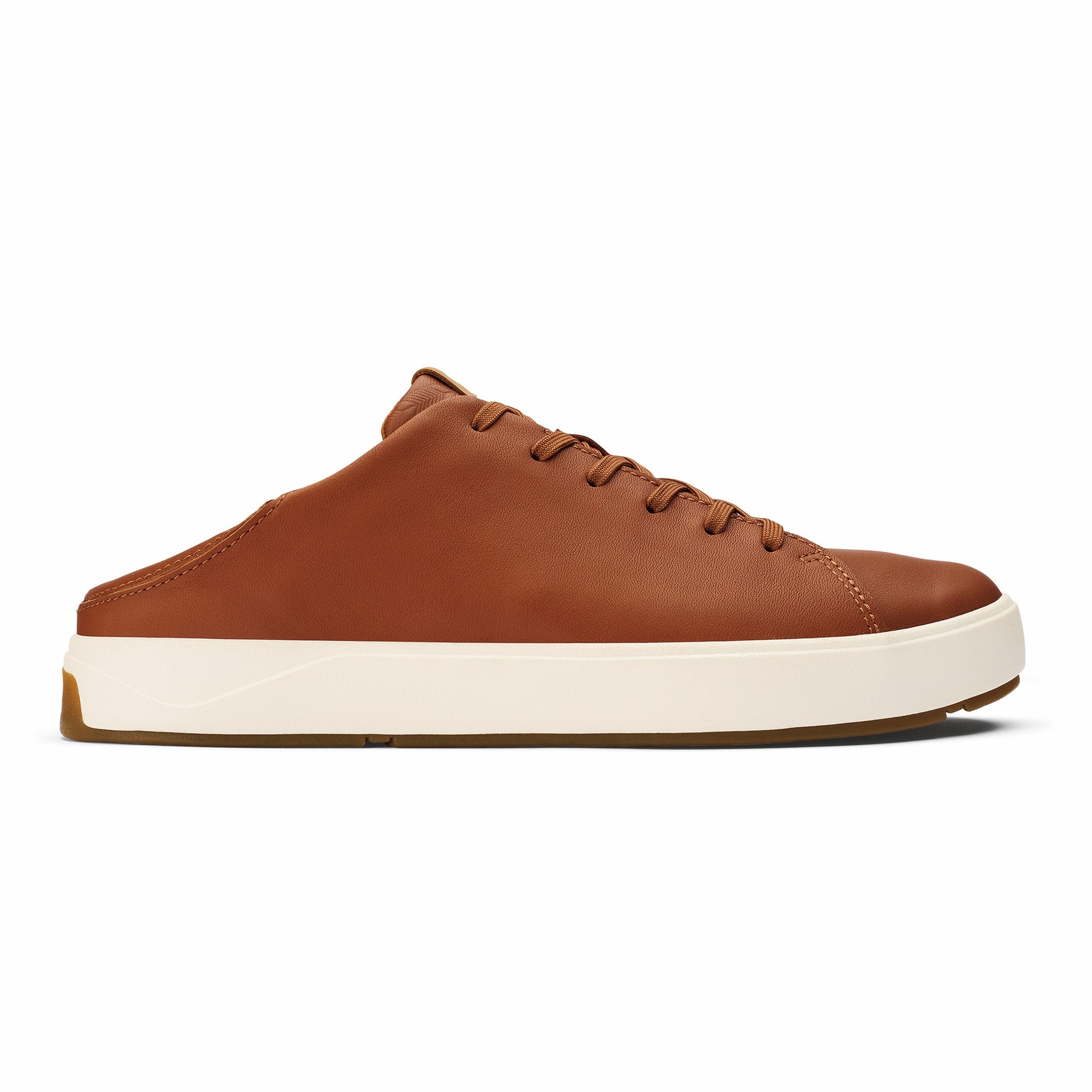 Olukai Lae‘ahi Lī ‘Ili Leather Sneakers - Kukui Brown