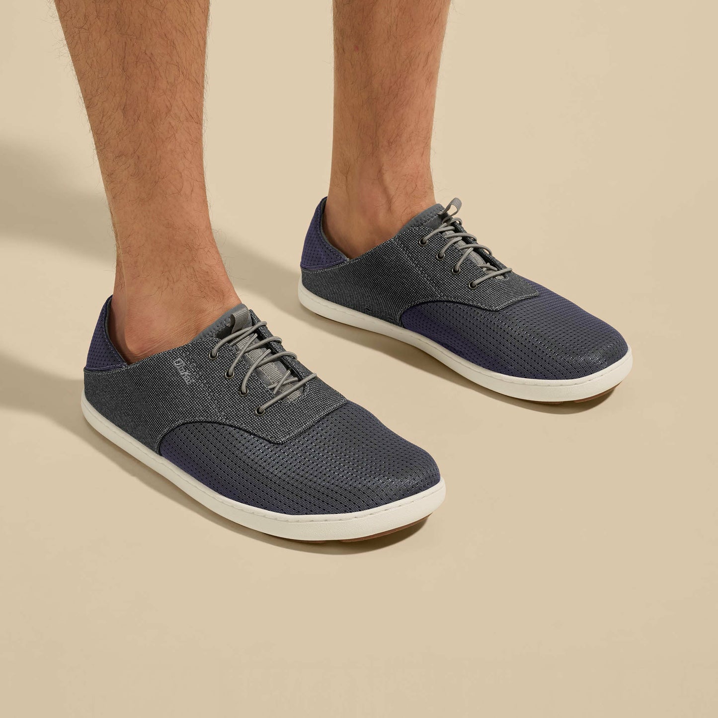 Olukai Nohea Moku Boat Shoes - Charcoal / Clay