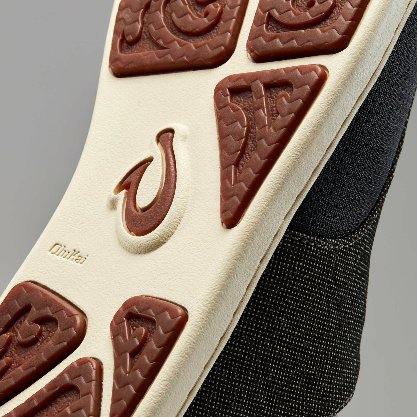 Olukai Nohea Moku Boat Shoes - Charcoal / Clay