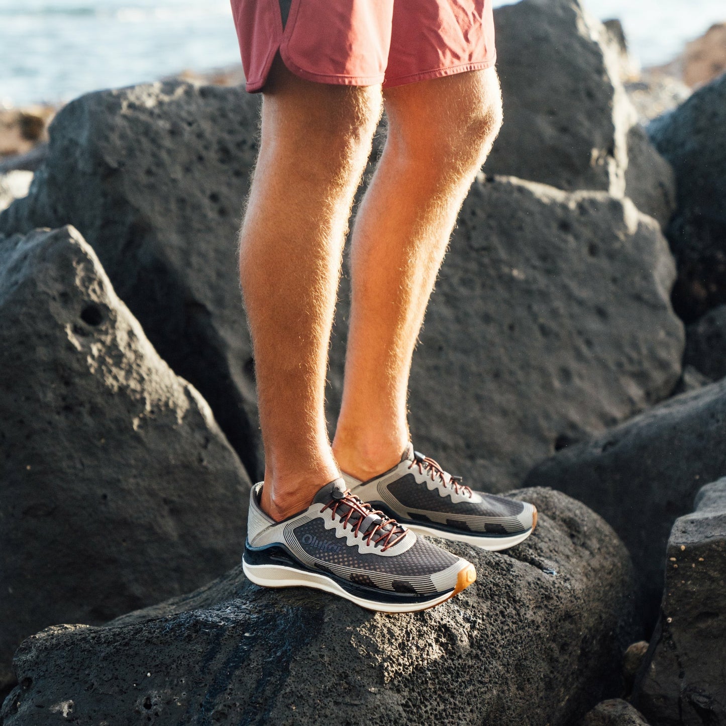 Olukai ‘Ahi Water Boat Shoes - Rock / Ash