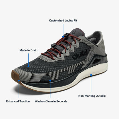 Olukai ‘Ahi Water Boat Shoes - Rock / Ash