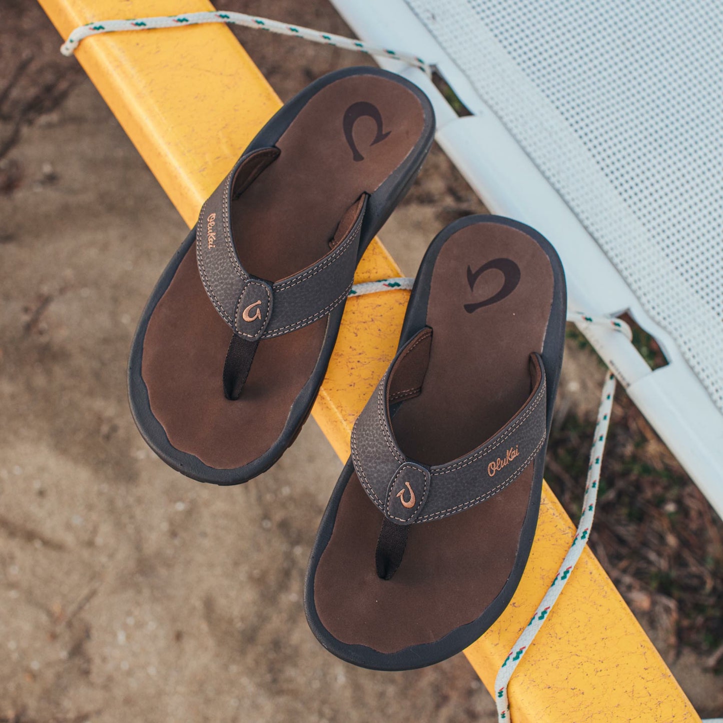 Olukai ‘Ohana Beach Sandals - Dark Java / Ray