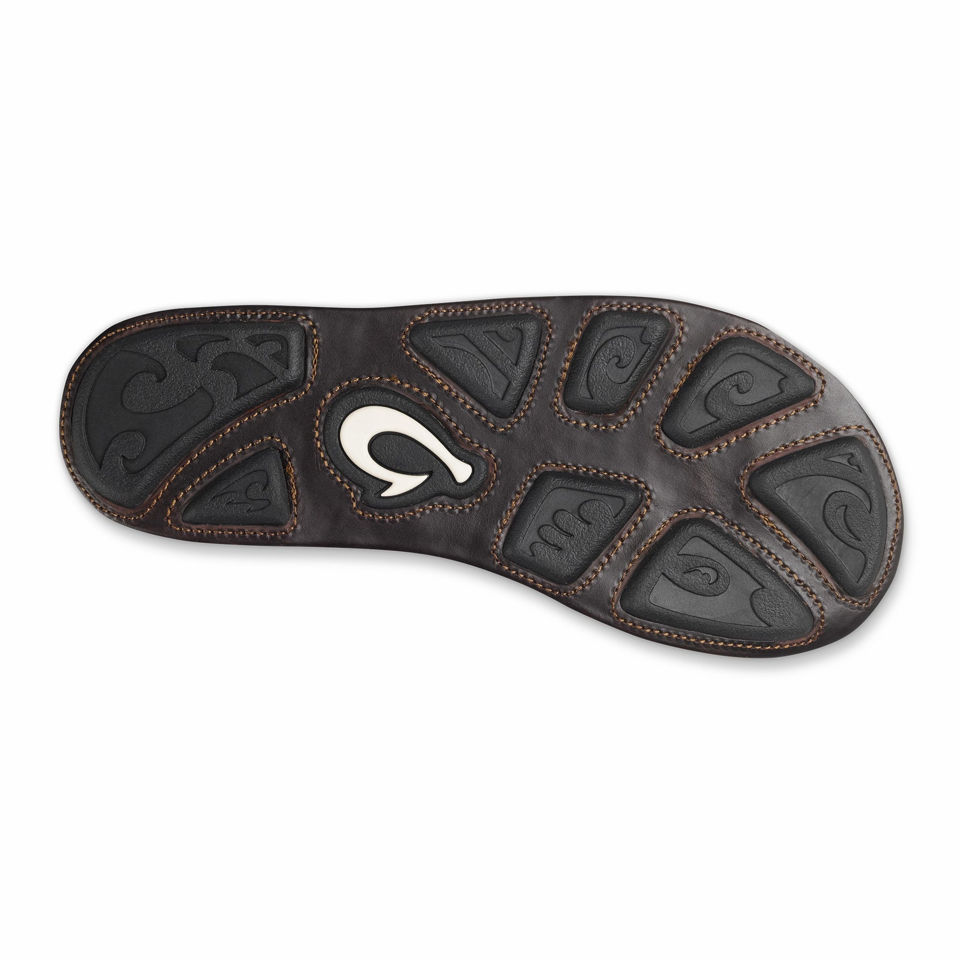 Olukai Mea Ola Leather Sandals - Tan / Dark Java