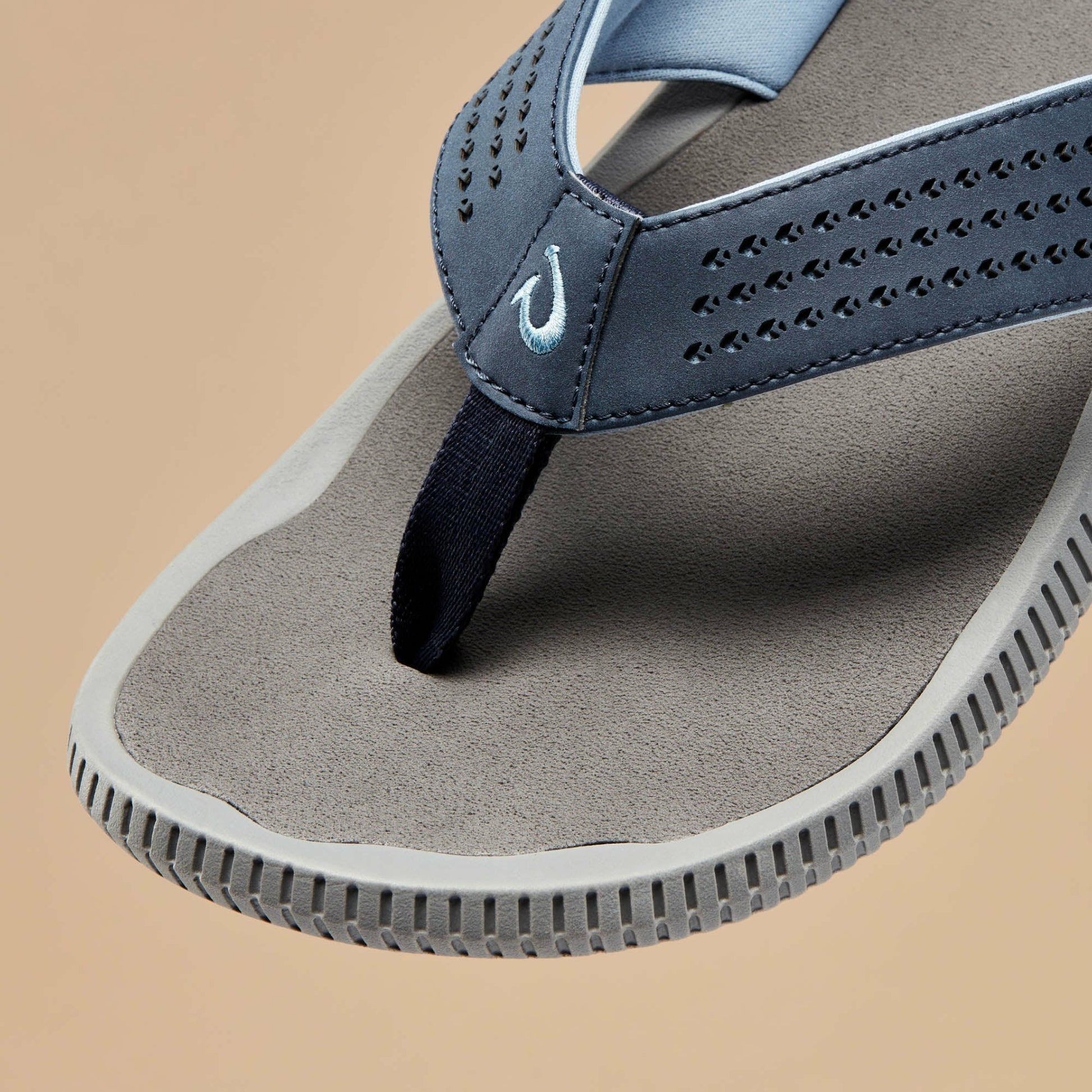 Olukai Ulele Beach Sandals - Blue Depth / Charcoal