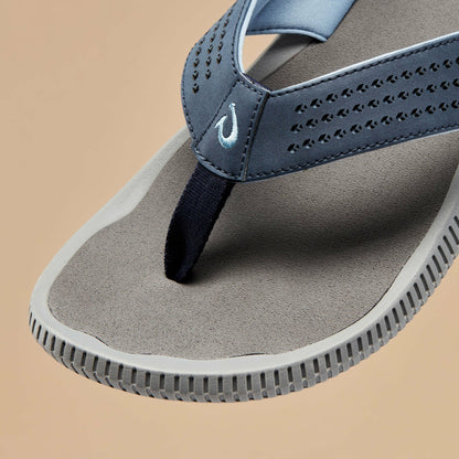 Olukai Ulele Beach Sandals - Blue Depth / Charcoal