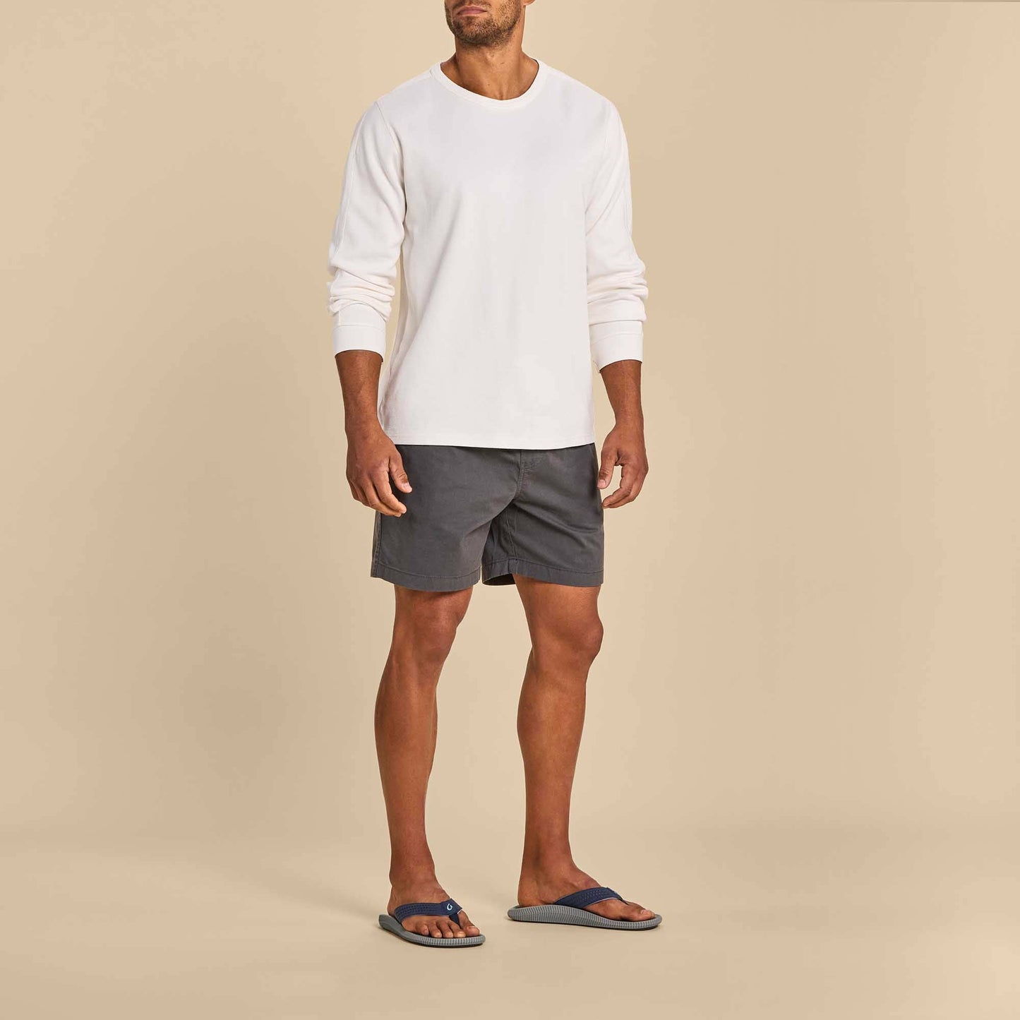 Olukai Ulele Beach Sandals - Blue Depth / Charcoal