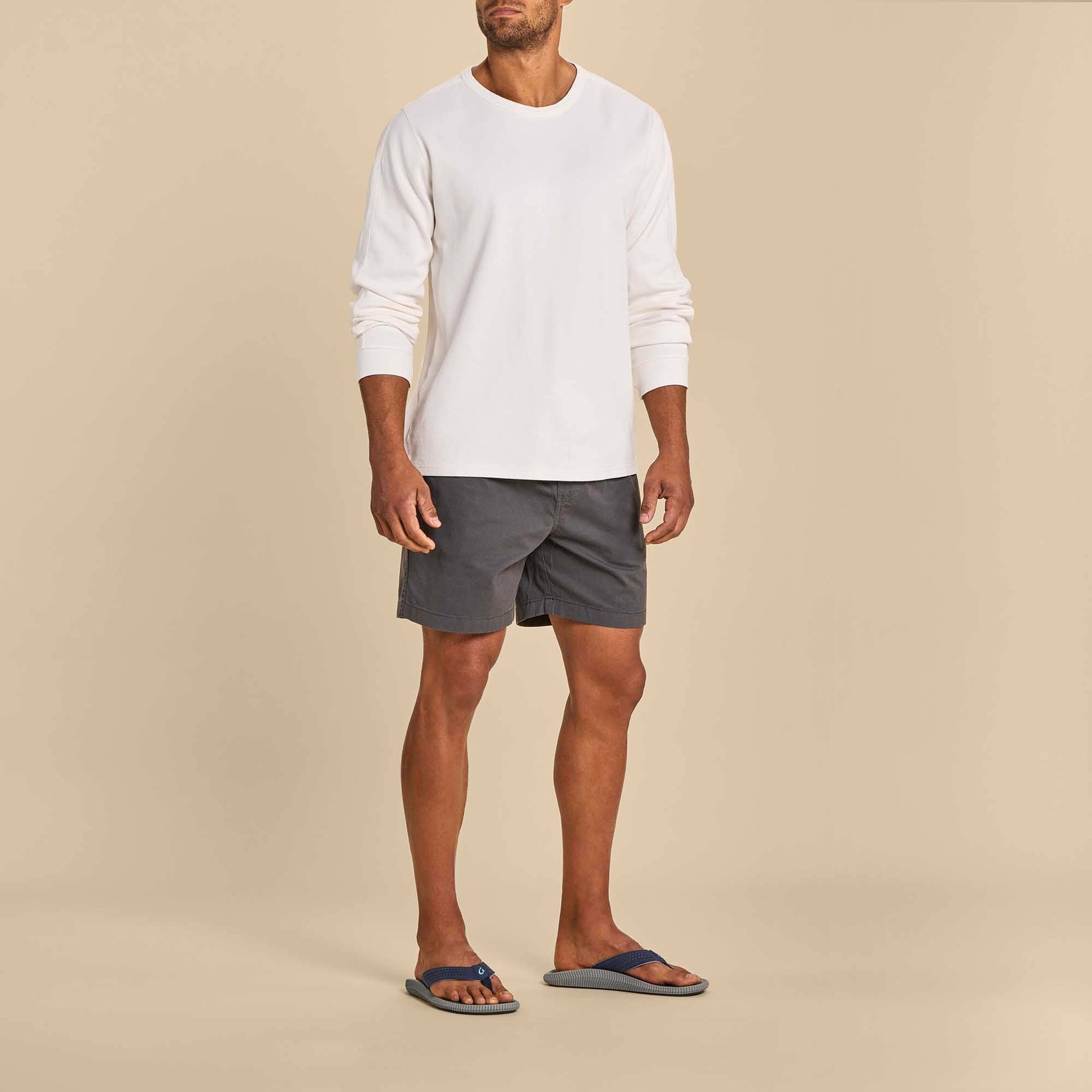 Olukai Ulele Beach Sandals - Blue Depth / Charcoal