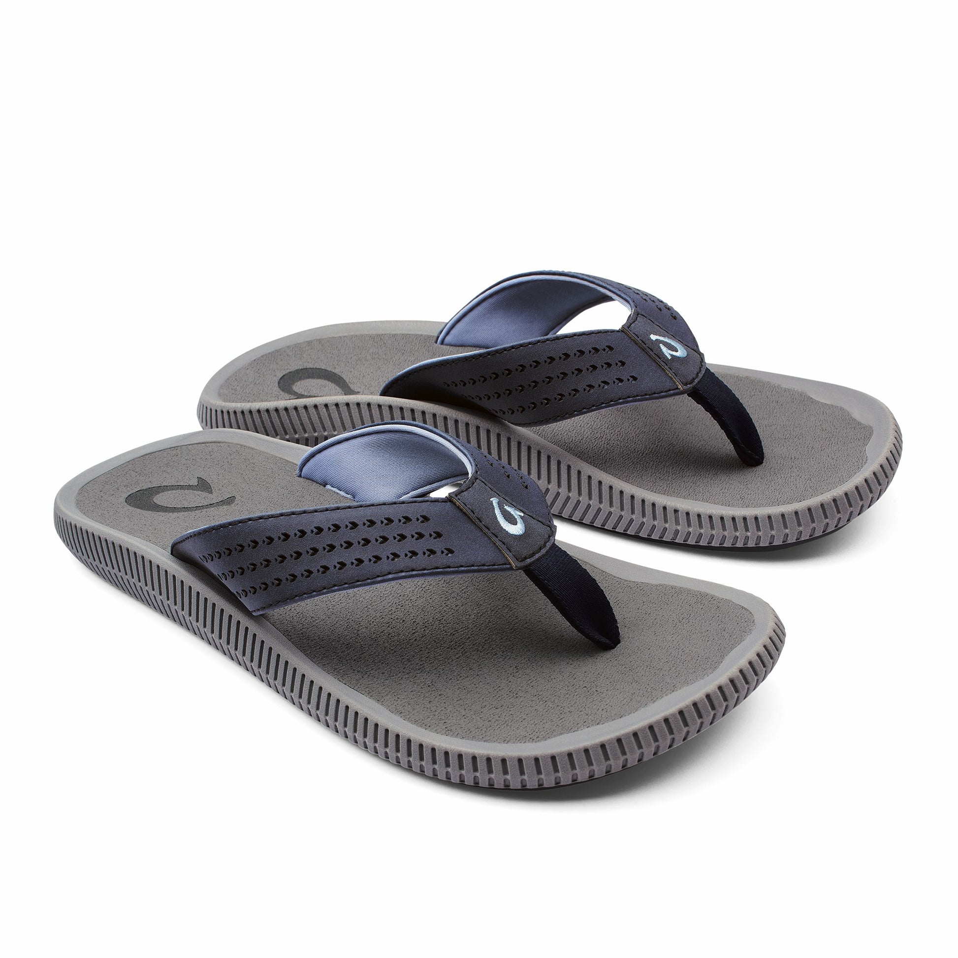 Olukai Ulele Beach Sandals - Blue Depth / Charcoal