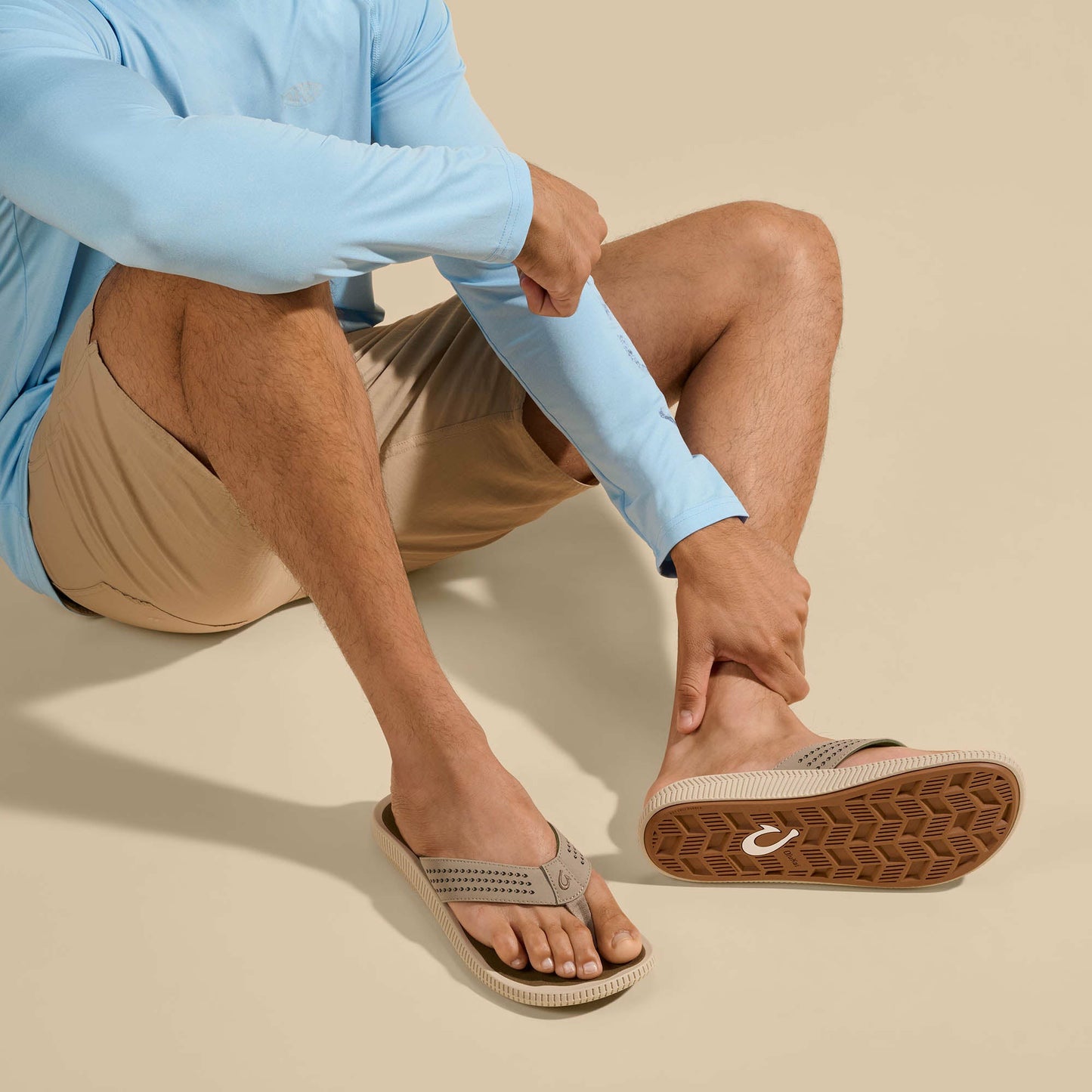 Olukai Ulele Water-Ready Beach Sandals - Clay / Mustang