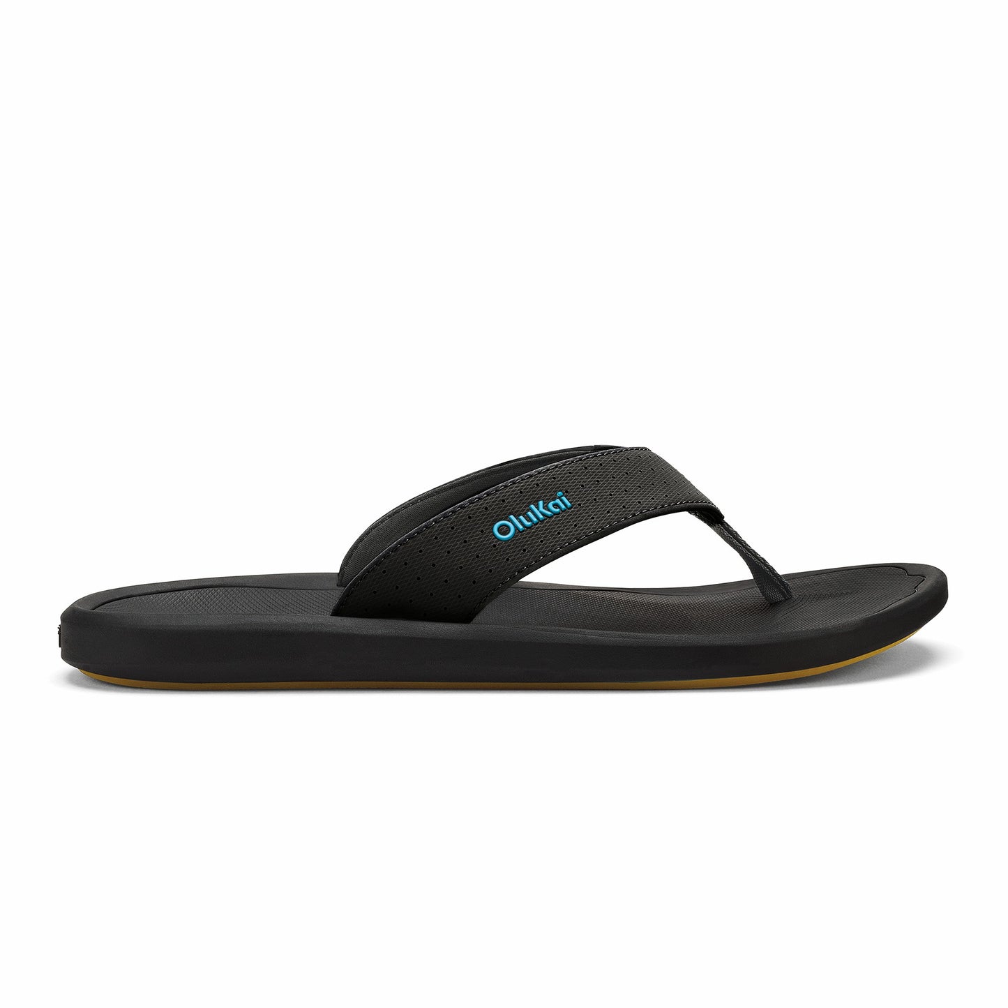 Olukai Ki‘i Water Ready Beach Sandals - Lava Rock / Bold Blue