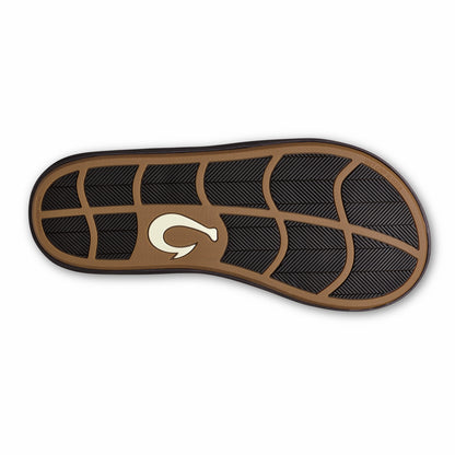 Olukai Ki‘i Water Ready Beach Sandals - Lava Rock / Bold Blue