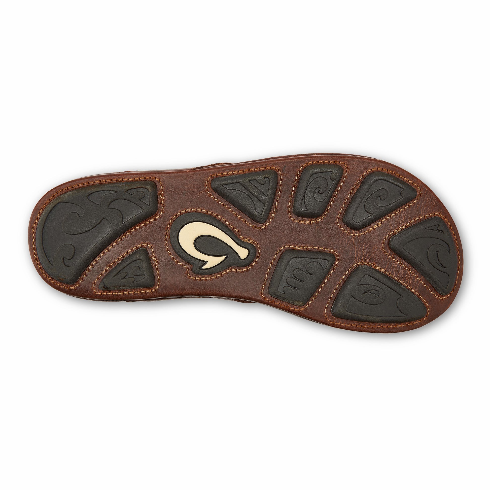 Olukai Mekila Full-Grain Leather Beach Sandals - Natural